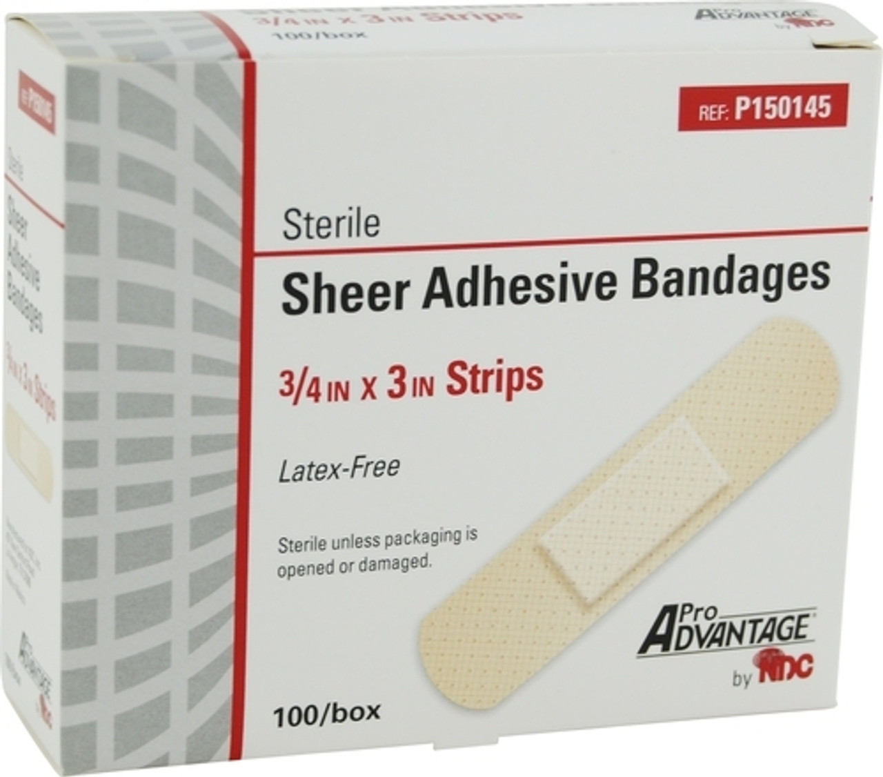 Bandage Adhesive Sheer Sterile ProAdvantage 3/4' .. .  .  